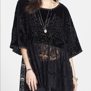 Free People Black Blouse